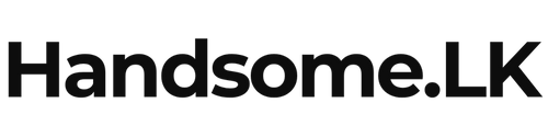 Black text 'Handsome.LK' on a white background